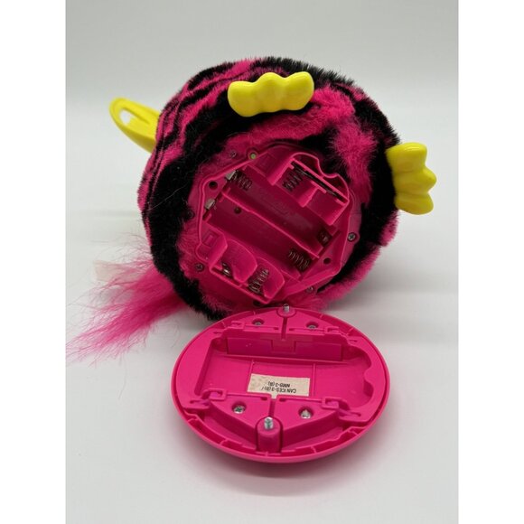 HASBRO Pink Black Striped FURBY Yellow Ears Boom Tested & Working - Picture 5 of 5